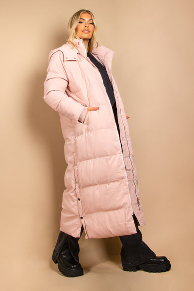Baby Pink Longline Coat | Dressed in Lucy