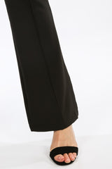 Black Tailored Flare Trouser