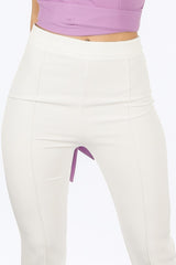 White Tailored Flare Trouser