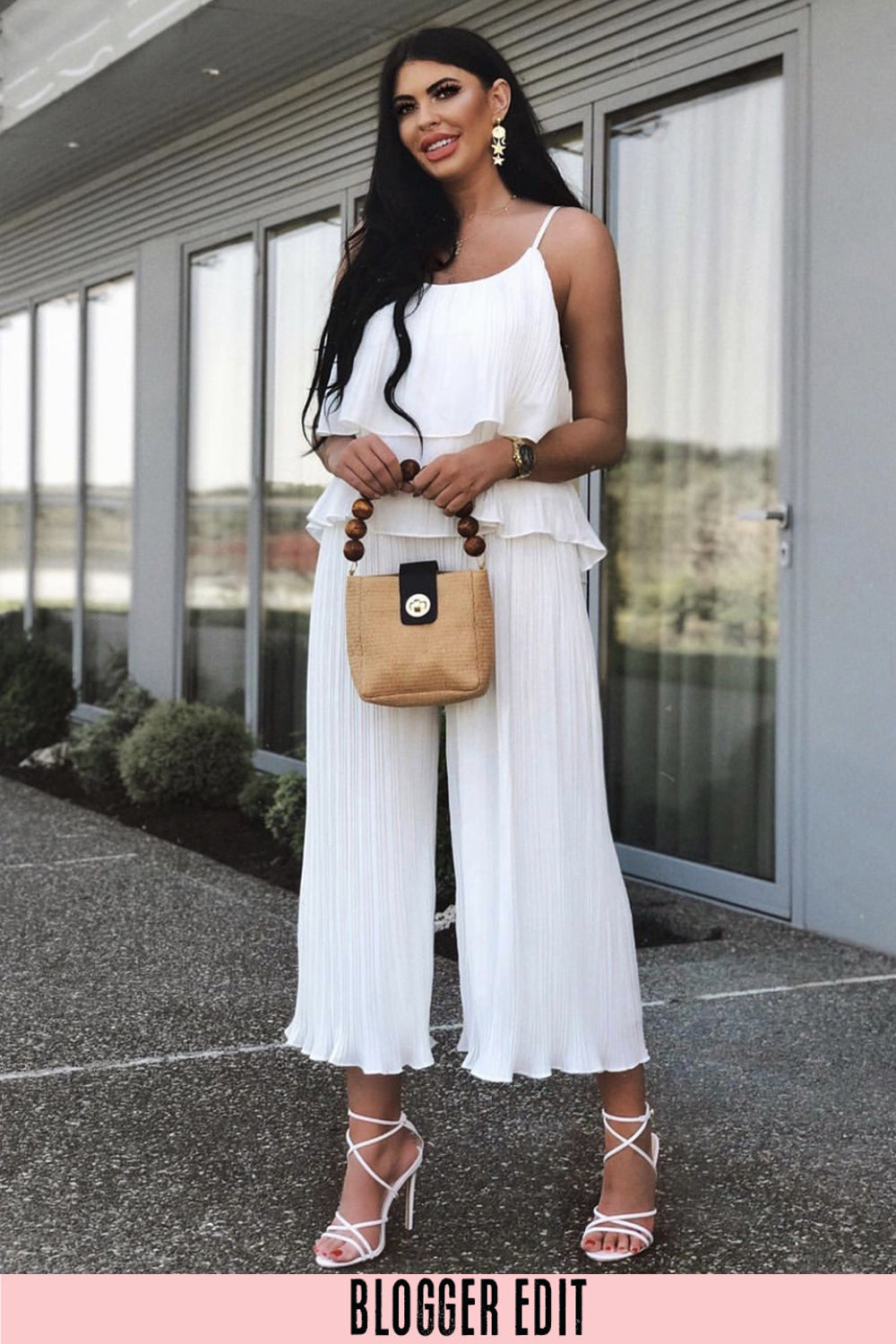 Spring Summer Pants High Waist Pleated Wide Leg Pants Women Solid Loose  Casual Palazzo Pants Ladies Ankle Length Trousers  Pants  Capris   AliExpress