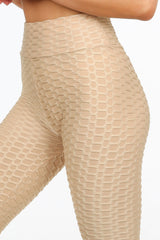 Nude Honeycomb High Waisted Leggings