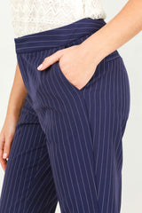 Royal Blue Tailored Pinstripe Trouser