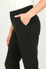 Black Tailored Pinstripe Trouser
