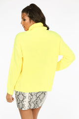 Fluorescent Yellow Oversized Jumper