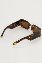 Tortoiseshell Square Frame Sunglasses