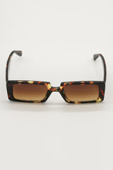 Tortoiseshell Slimline Square frame Sunglasses