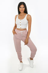 Baby Pink Skinny Joggers