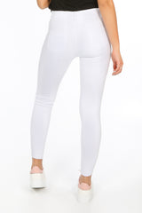 White Ripped Jegging