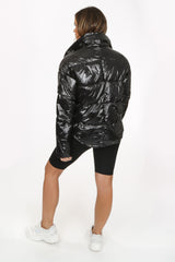 High Shine Padded Puffer Jacket