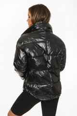 High Shine Padded Puffer Jacket