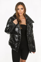 High Shine Padded Puffer Jacket