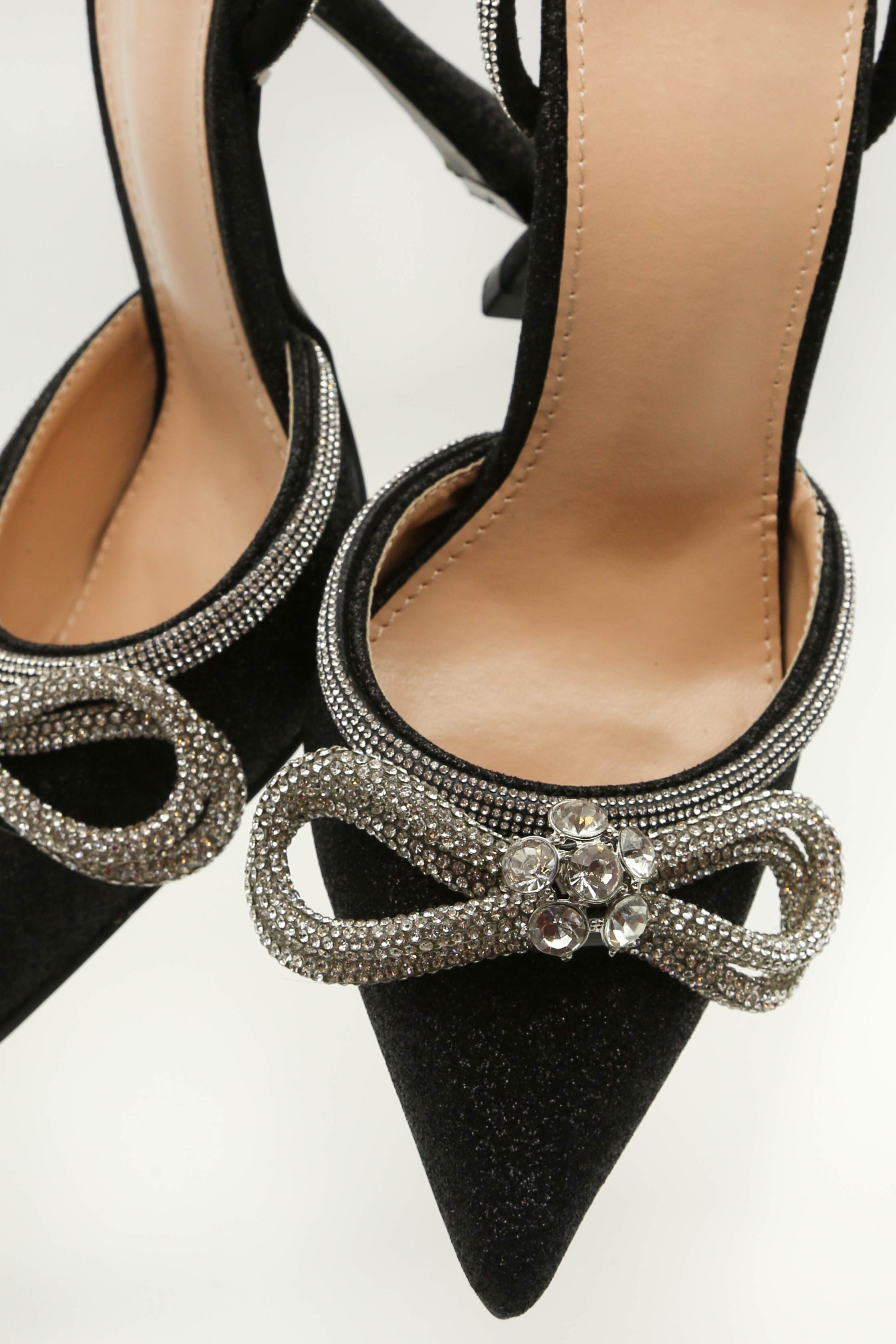 Gianni Bini Black Leather Peep Toe Stiletto High 3” Heels Bow Tie Shoes |  eBay