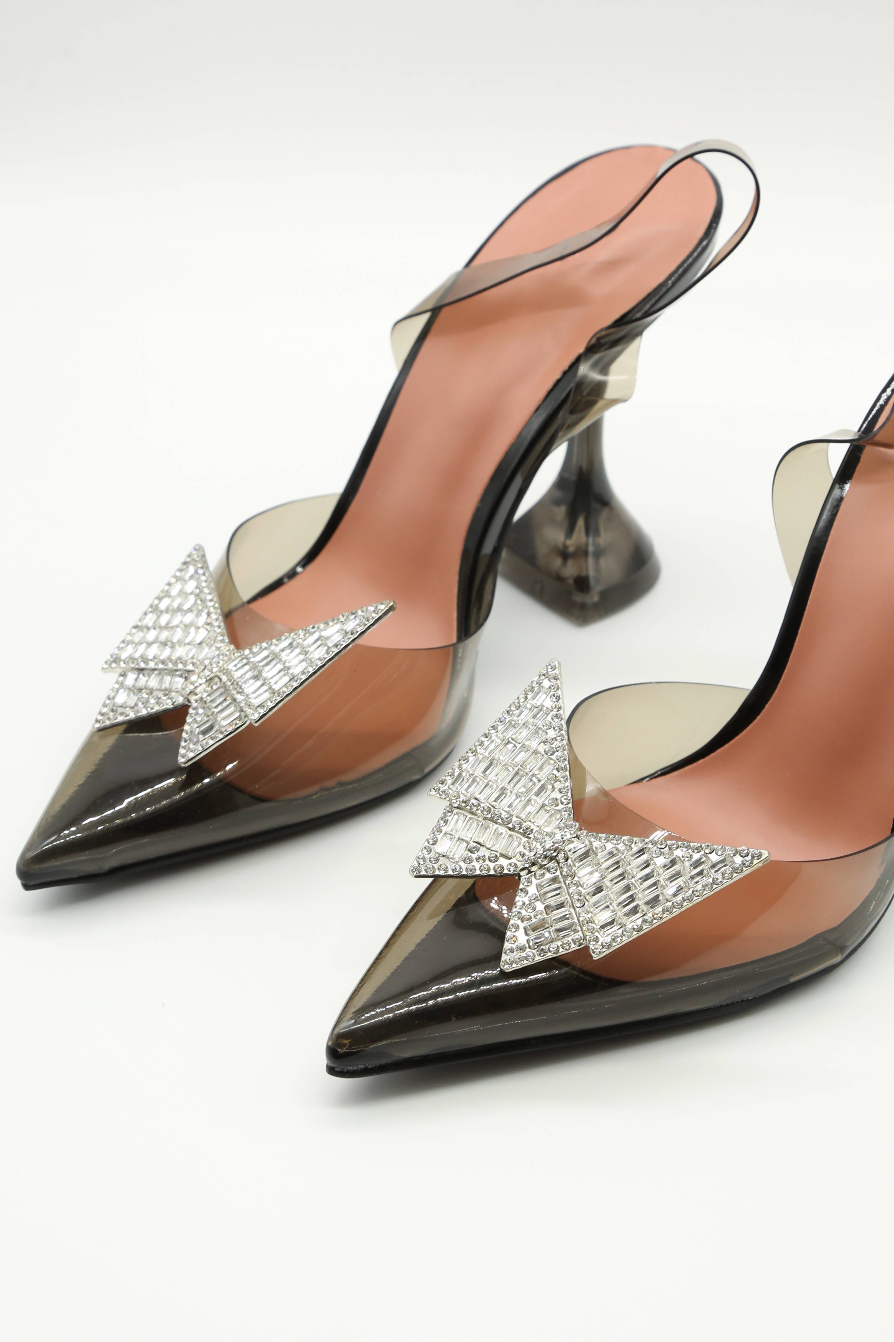 Manolo blahnik Black Crystal Buckle Heels for Women Online India at  Darveys.com