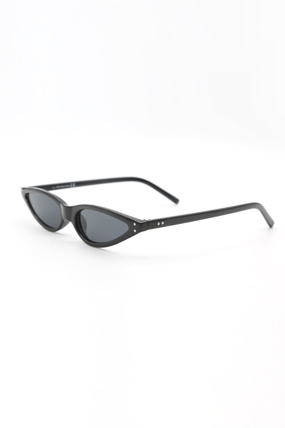 Black Cat Eye Slim Sunglasses