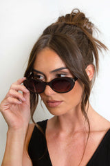 Retro Brown Sunglasses With UV Protection