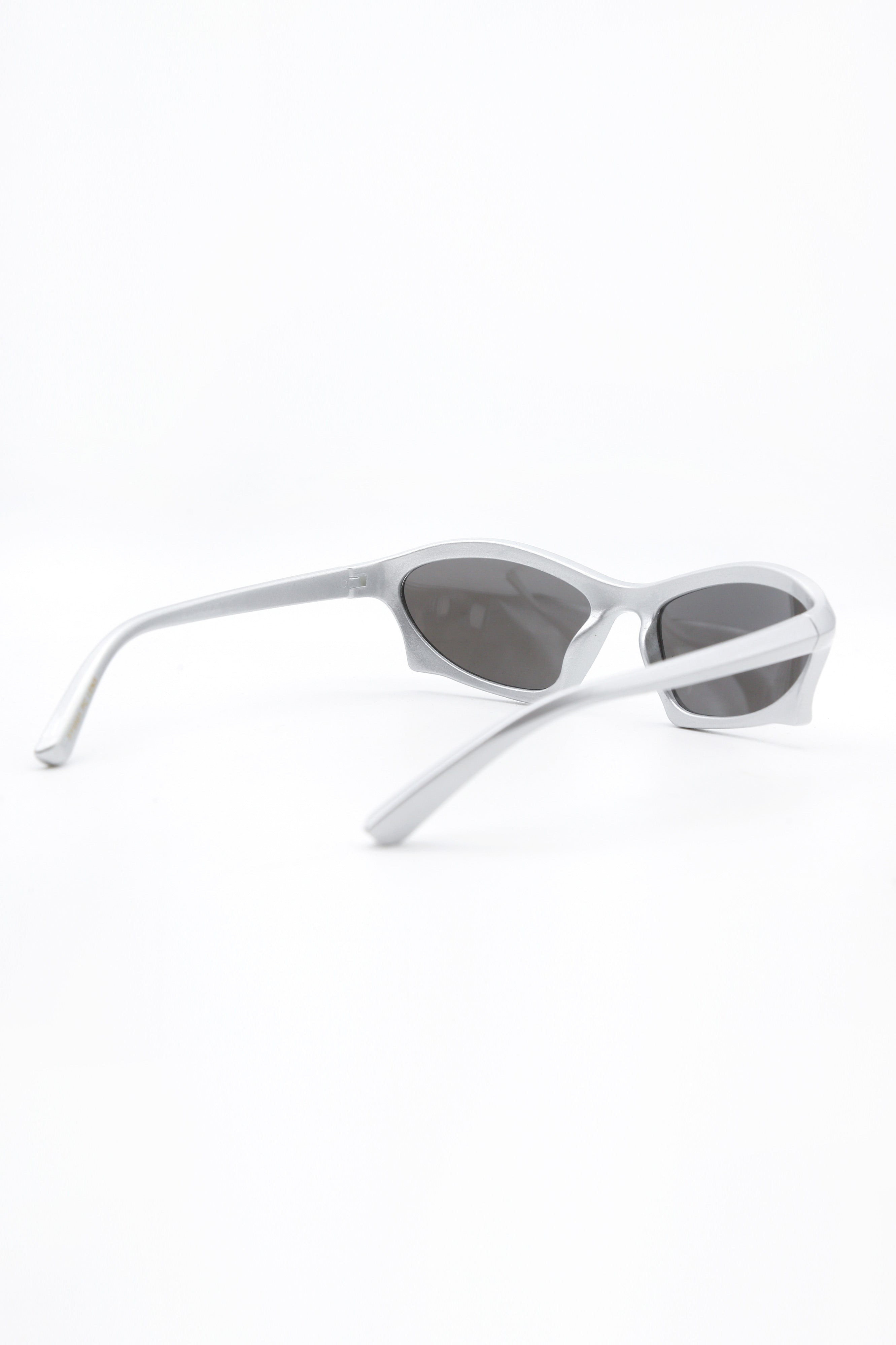Structured Silver Reflective Sunglasses