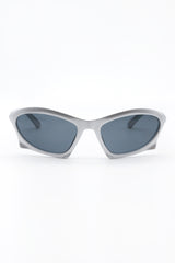 Structured Silver Sunglasses