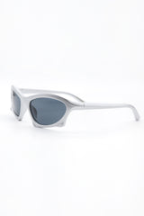Structured Silver Sunglasses