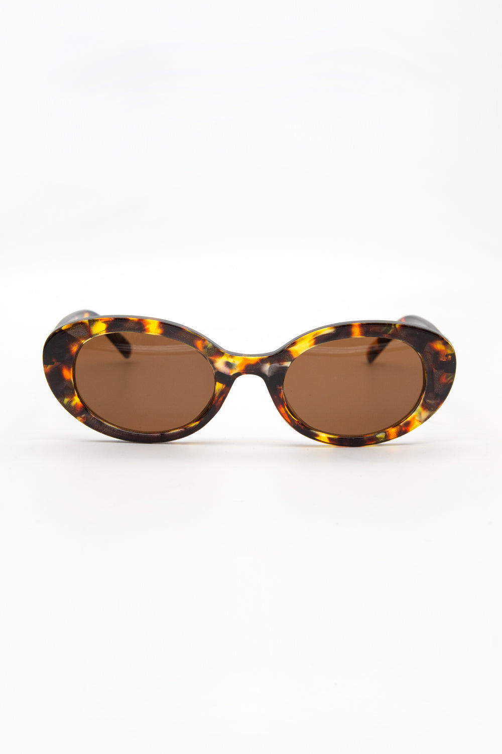 Retro Leopard Print Sunglasses With UV Protection
