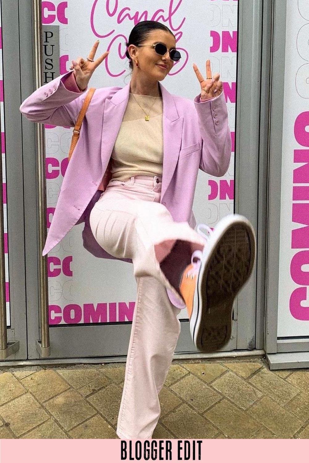 Lilac Oversized Relaxed Fit Blazer