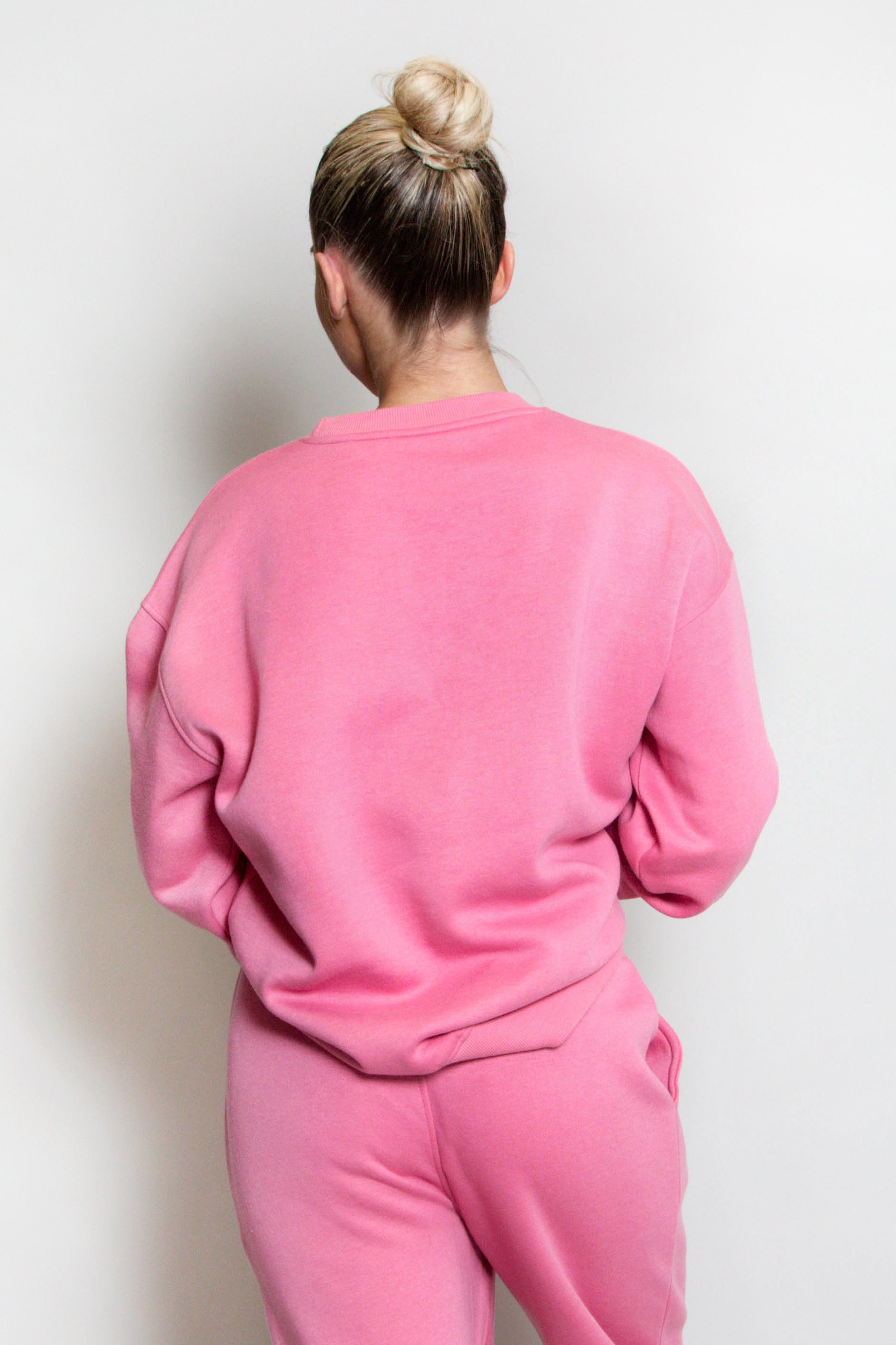 Paris Slogan Pink Sweatshirt
