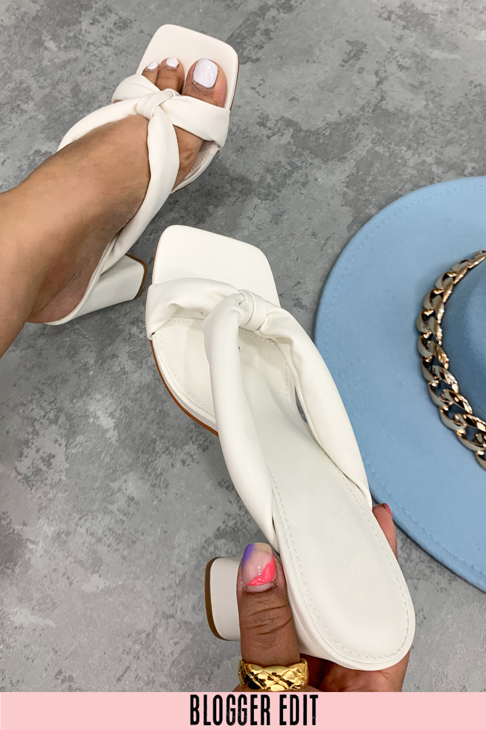 White Cross Over Strapless Heeled Sandals