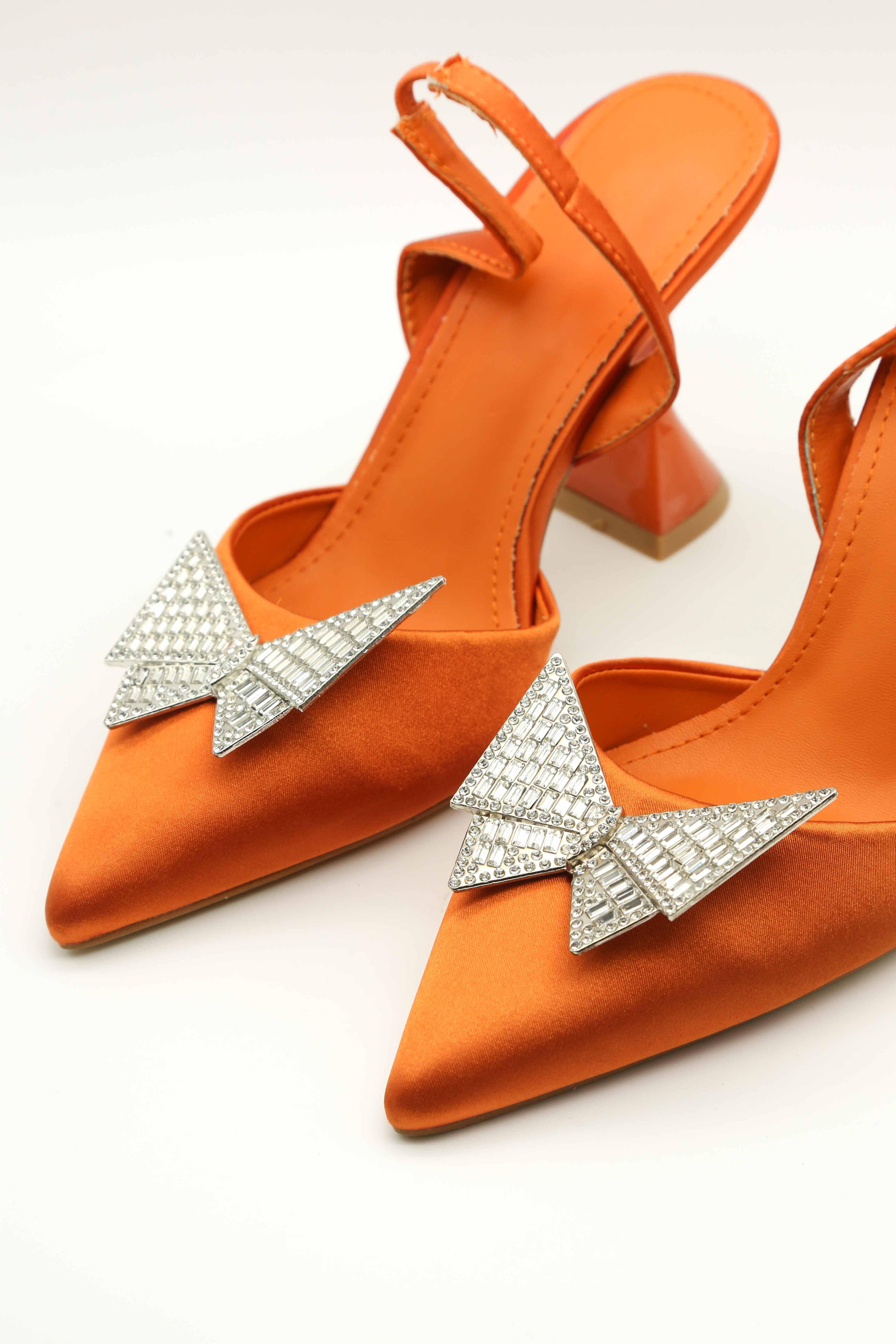 Amazon.com: Orange Kitten Heels: Clothing, Shoes & Jewelry