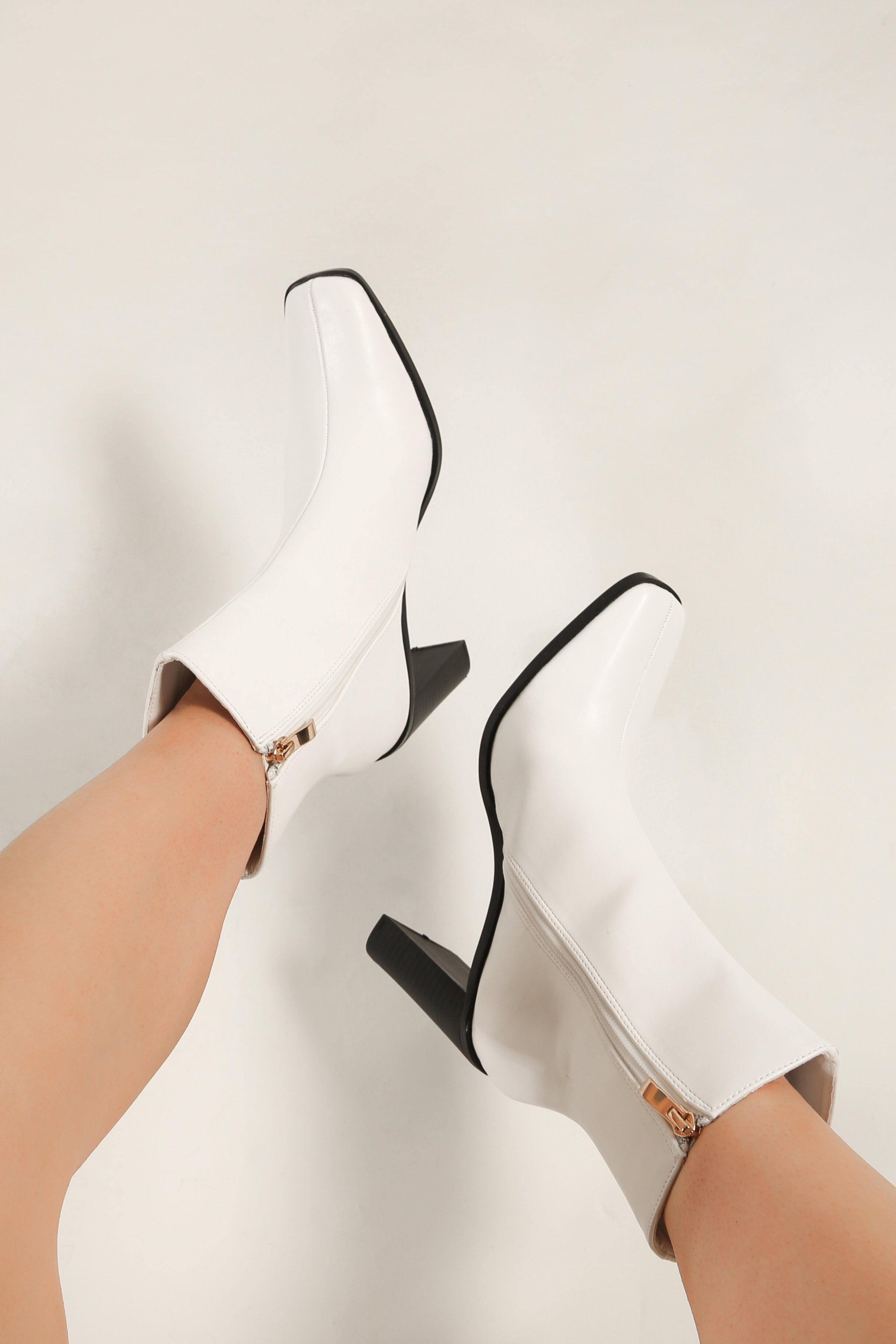 Bronda Heeled Boots in Ivory - FINAL SALE | böhme
