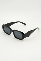 Black Oversized Tort Square Frame Sunglasses